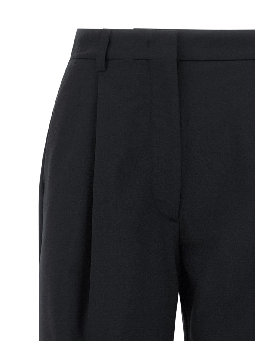 Black Relaxed Pleated Pants 3