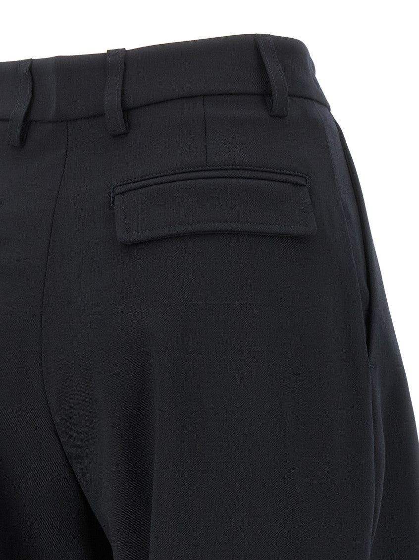 Black Relaxed Pleated Pants 4
