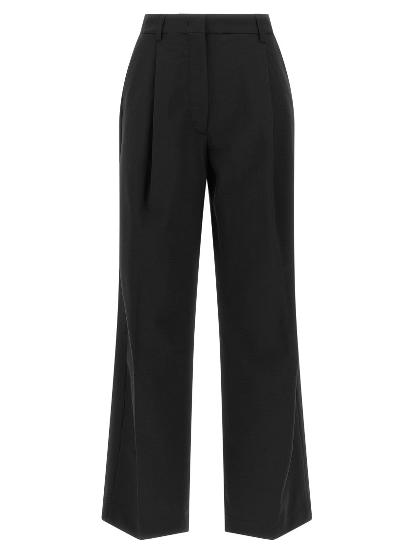 Black Loose Pleated Pants 1