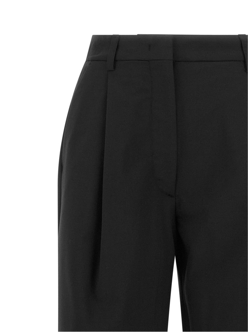 Black Loose Pleated Pants 3