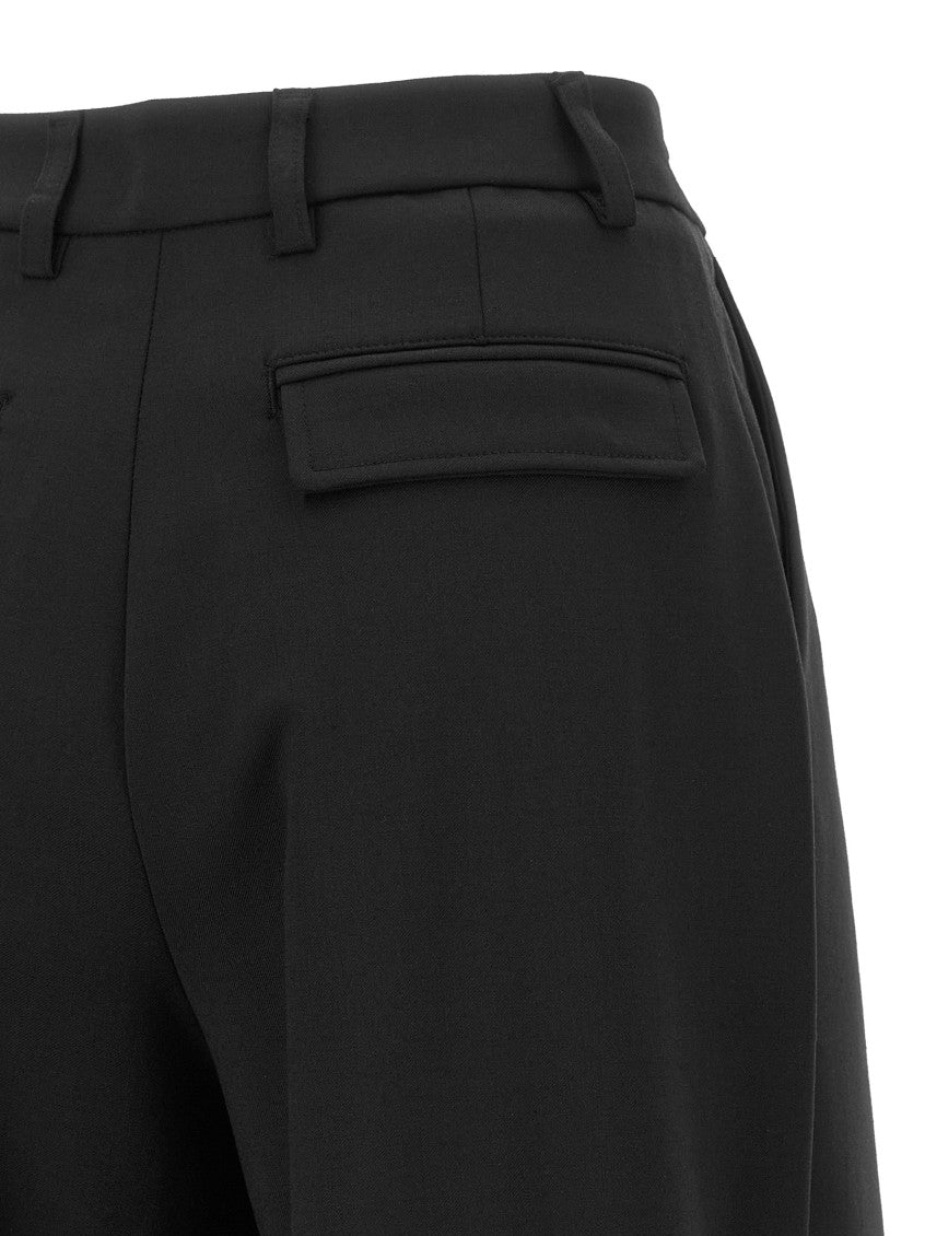 Black Loose Pleated Pants 4