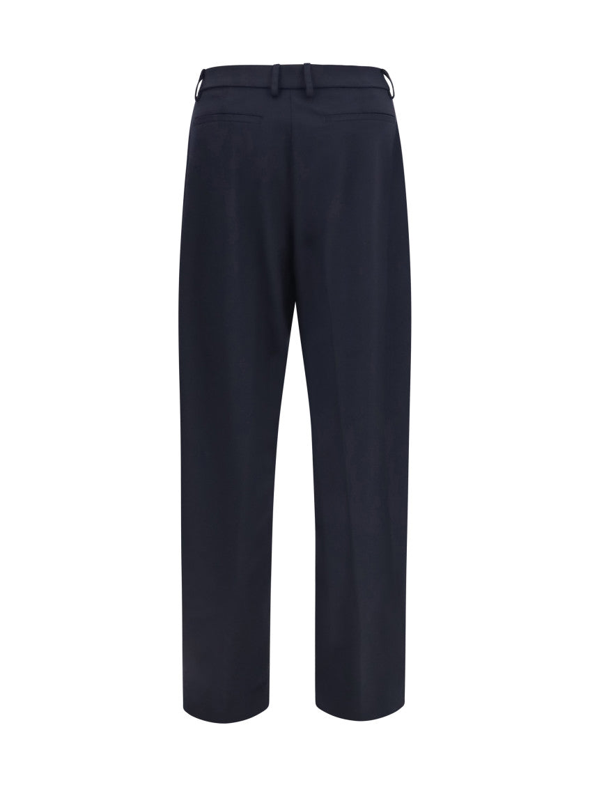 Dark Blue Straight Pants 2