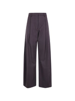 Brown Straight Flat Front Pants 1