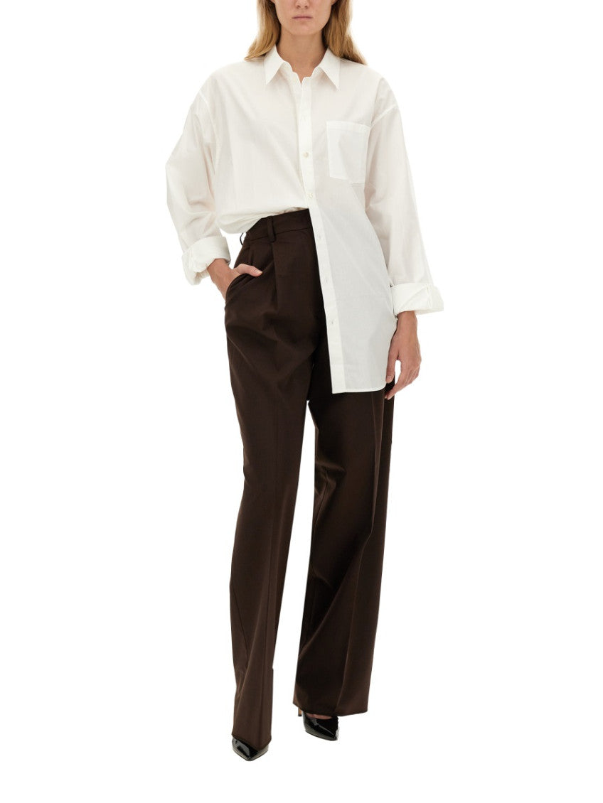 Brown Regular Pleated Pants 3