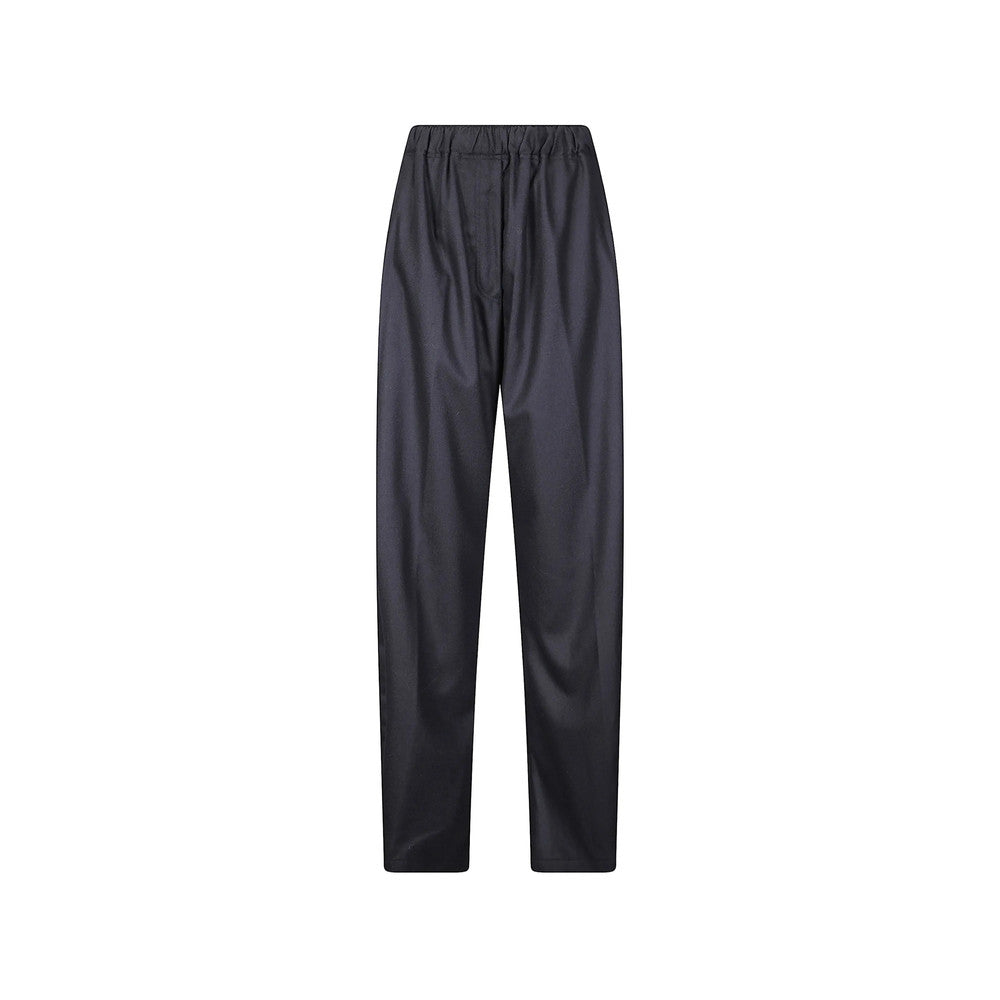 Black Tapered Elasticated Pants 1