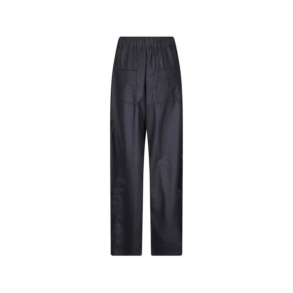Black Tapered Elasticated Pants 2