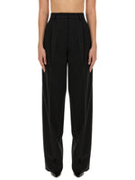 Black Regular Pleated Pants 1