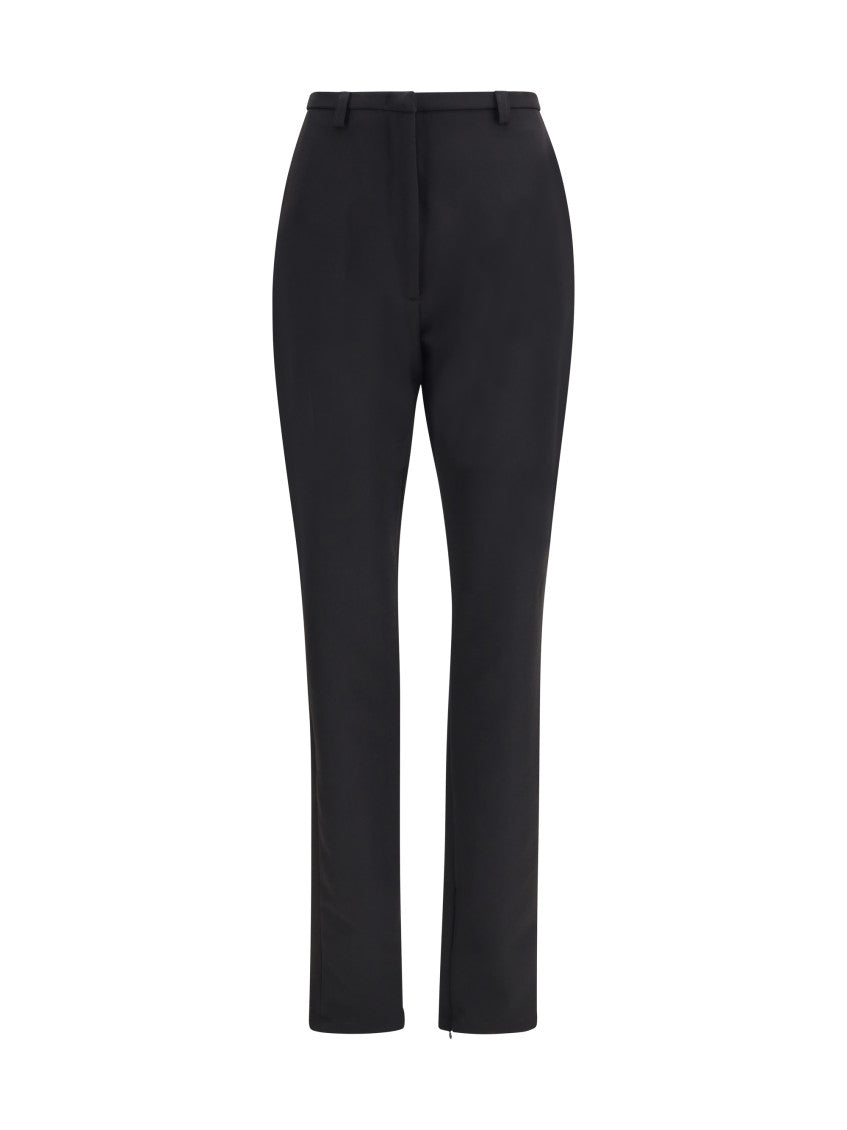 Black Skinny Flat Front Pants 1