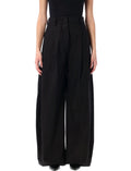 Black Relaxed Pleated Pant 1