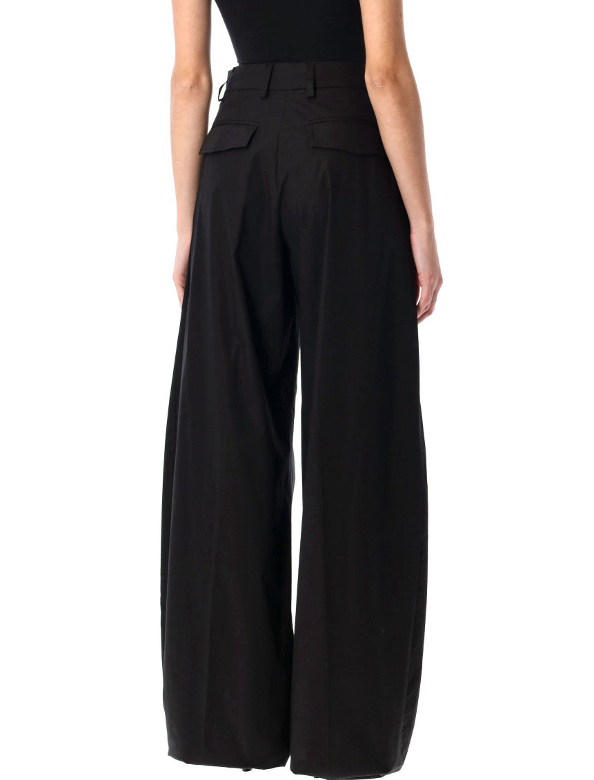 Black Relaxed Pleated Pant 2