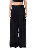 Black Loose Flat Front Pant 1