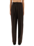 Brown Tailored Pleated Pant 1