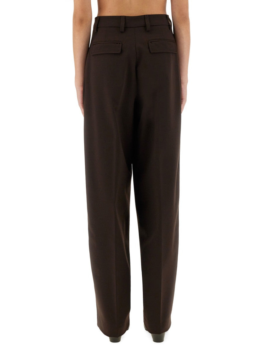 Brown Tailored Pleated Pant 2
