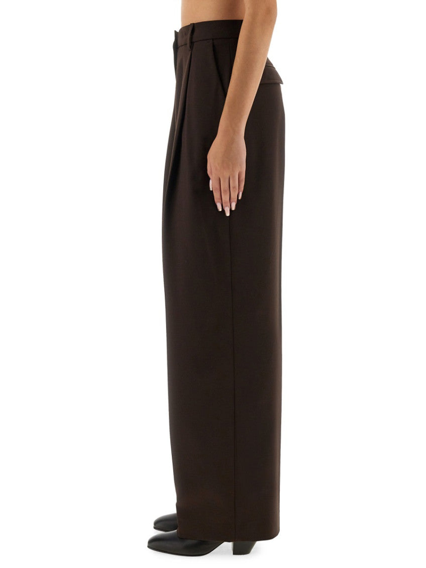 Brown Tailored Pleated Pant 4