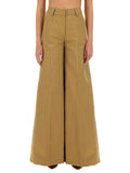 Beige Regular Flat Front Pants 1