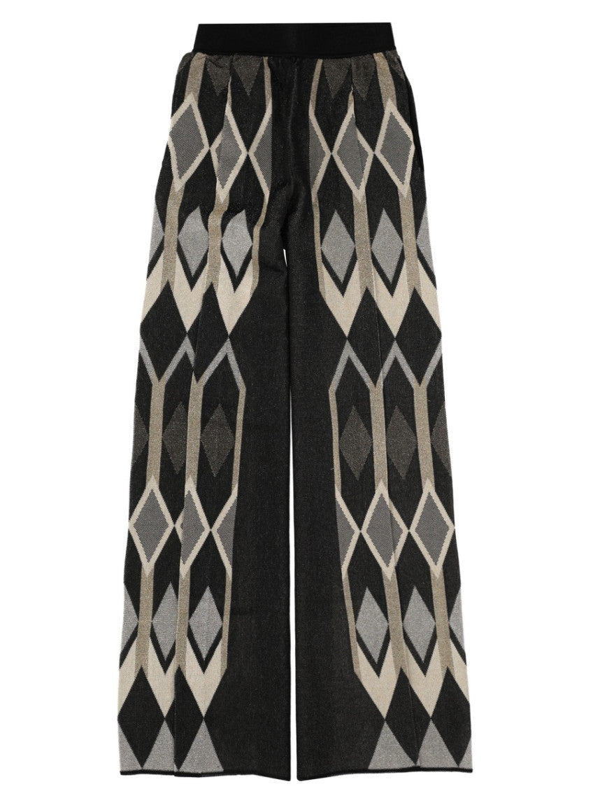 Multicolor Relaxed Elasticated Pants 1