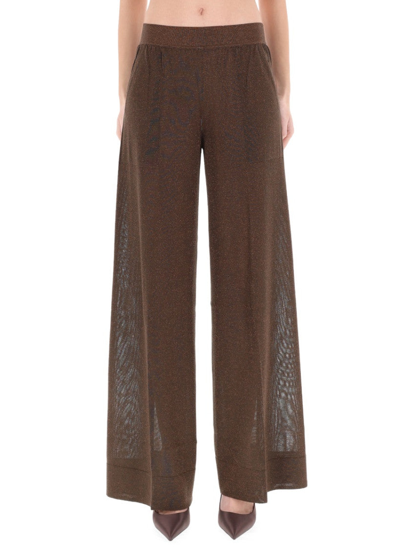 Brown Loose Elasticated Pants 1