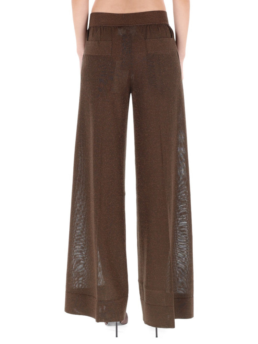 Brown Loose Elasticated Pants 2