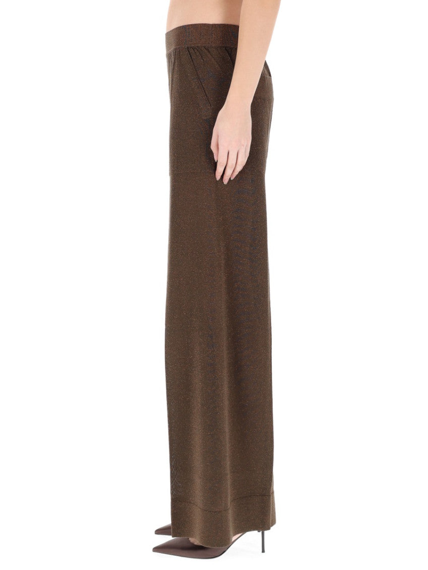 Brown Loose Elasticated Pants 4