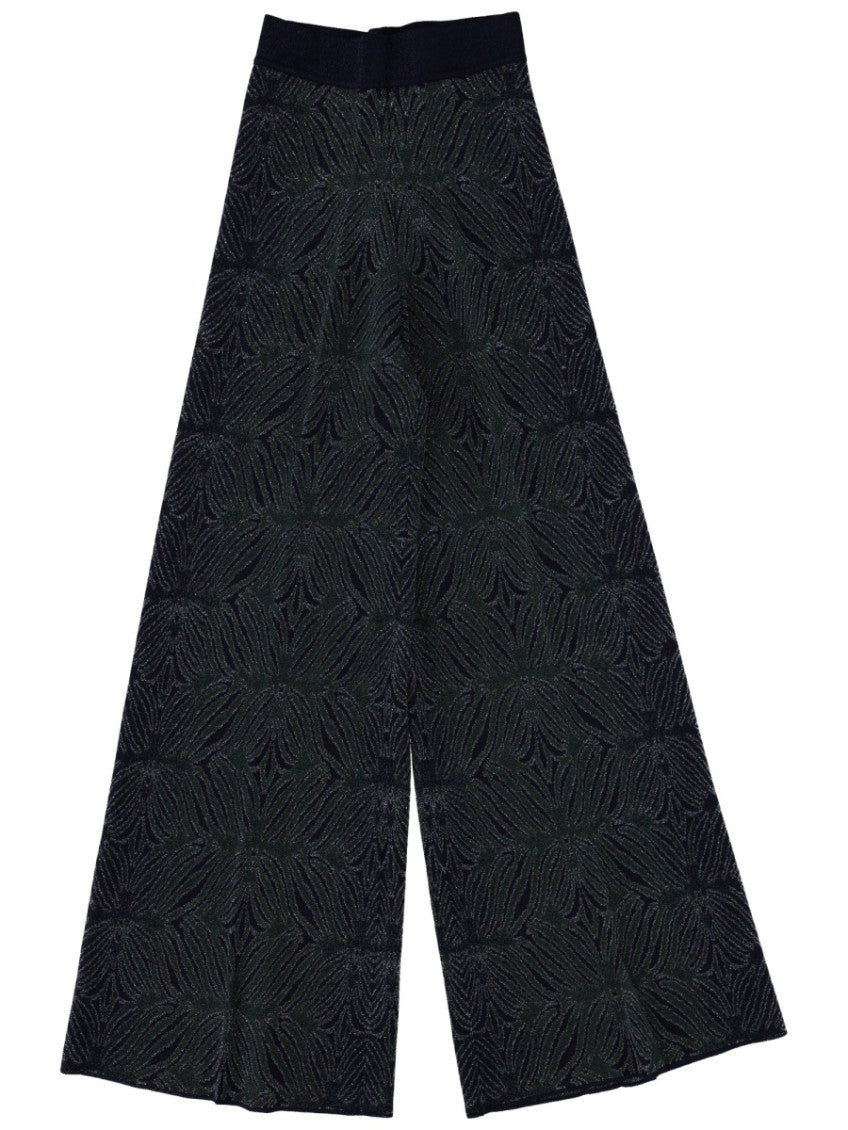 Black Loose Elasticated Pants 1