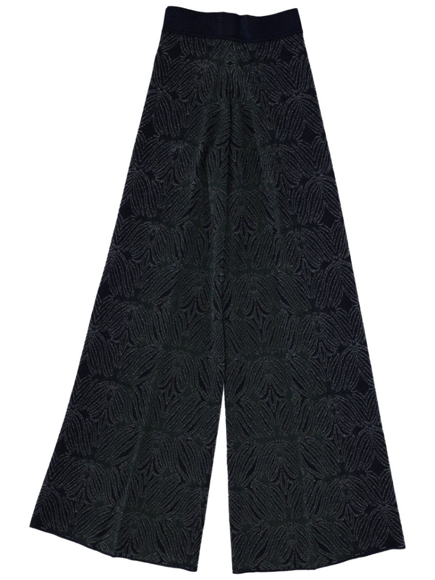 Black Loose Elasticated Pants 2