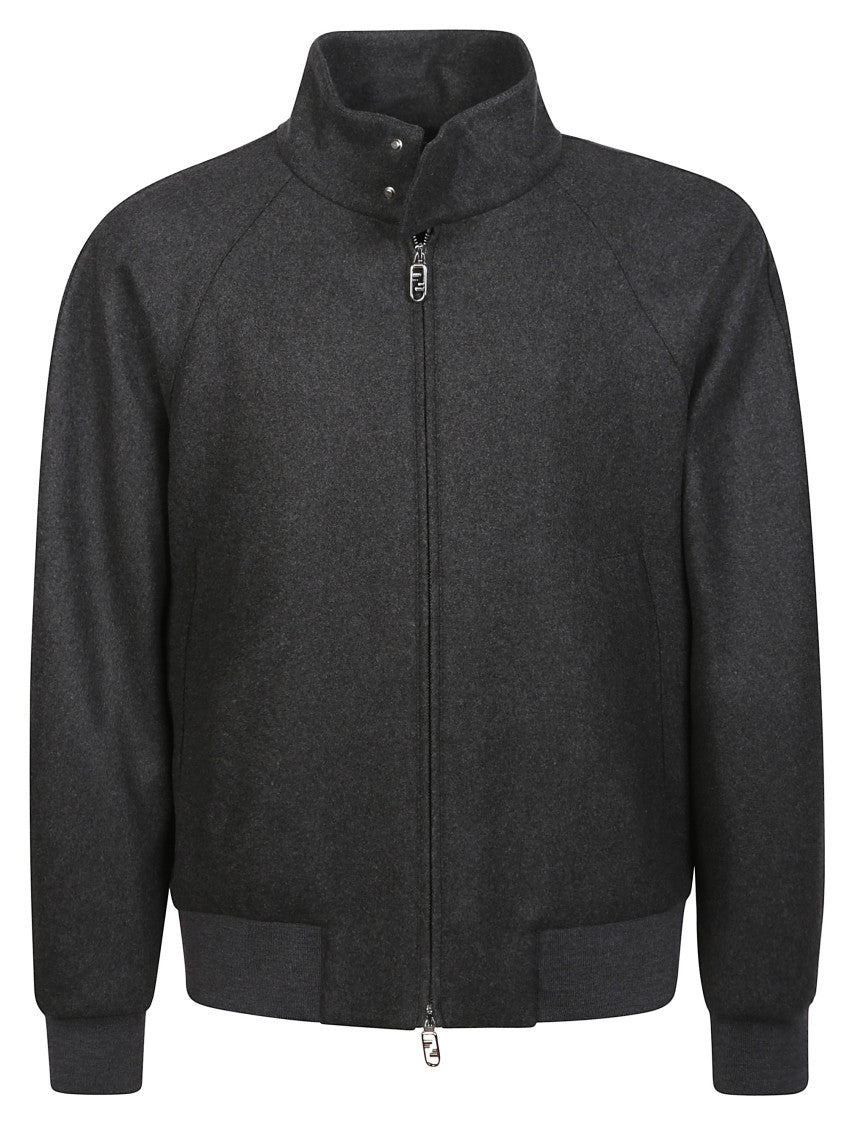 Grey  Logo Patch Jacket 1