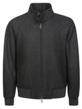Grey  Logo Patch Jacket 1