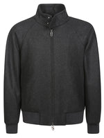 Grey  Logo Patch Jacket 1