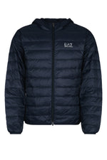 Dark Blue Logo Print jacket 1