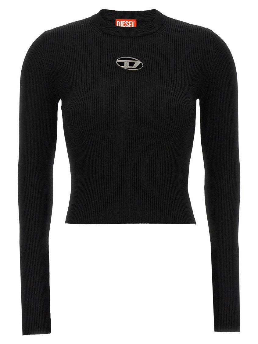 Black Embroidered Logo T-Shirt 1