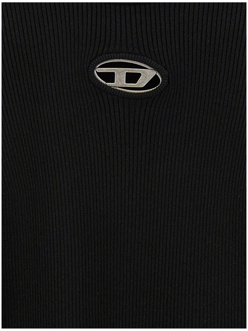 Black Embroidered Logo T-Shirt 4