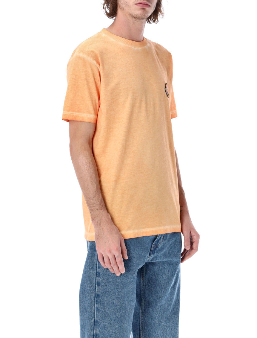 Orange Embroidered Logo T-Shirt 2
