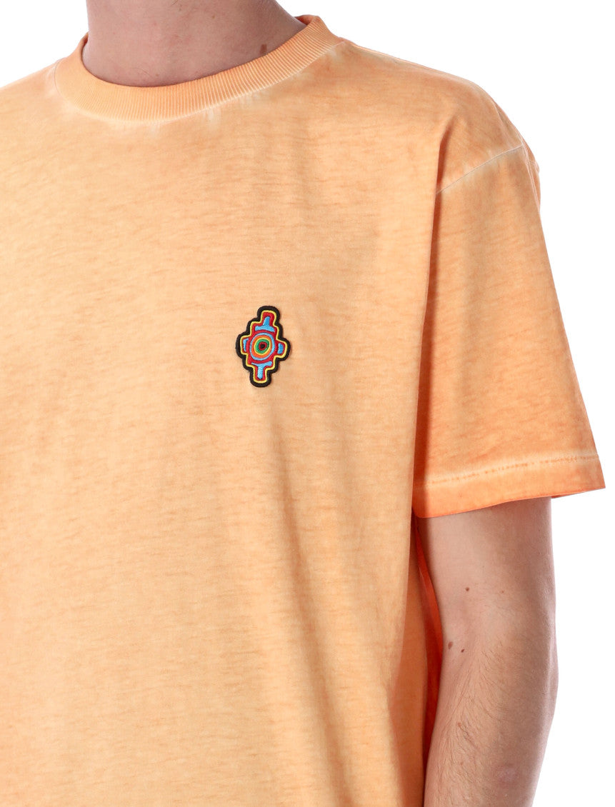 Orange Embroidered Logo T-Shirt 5