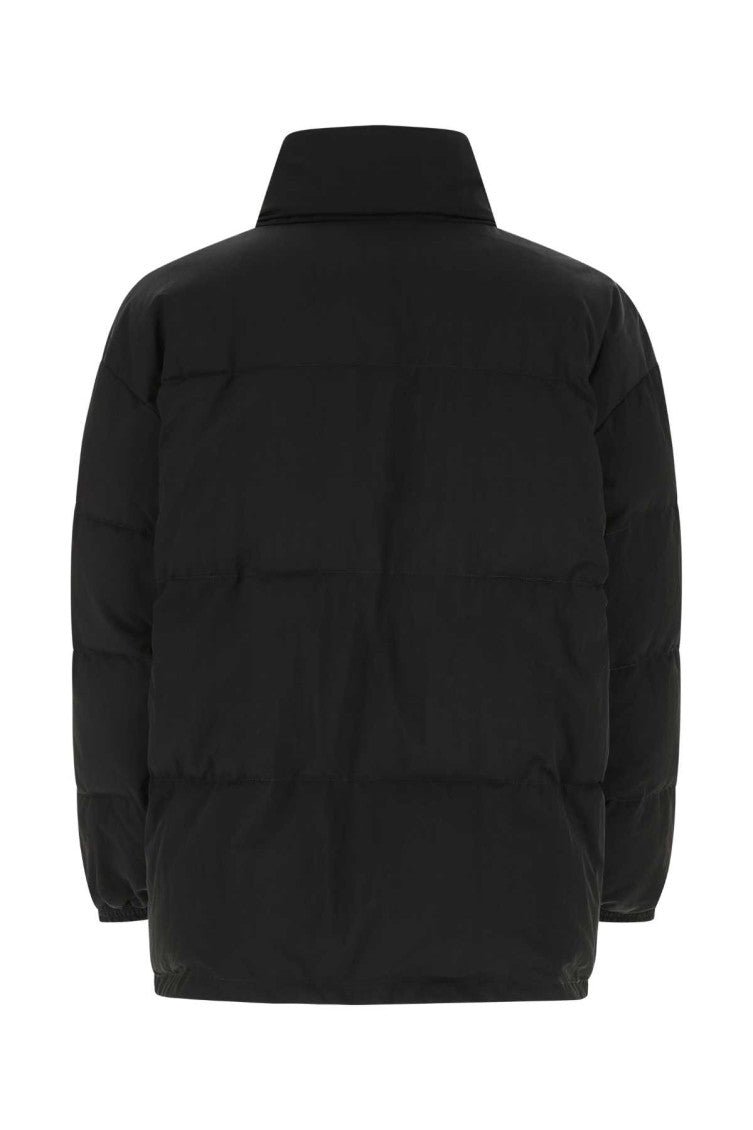 Black Embroidered Logo Padded Jacket 2