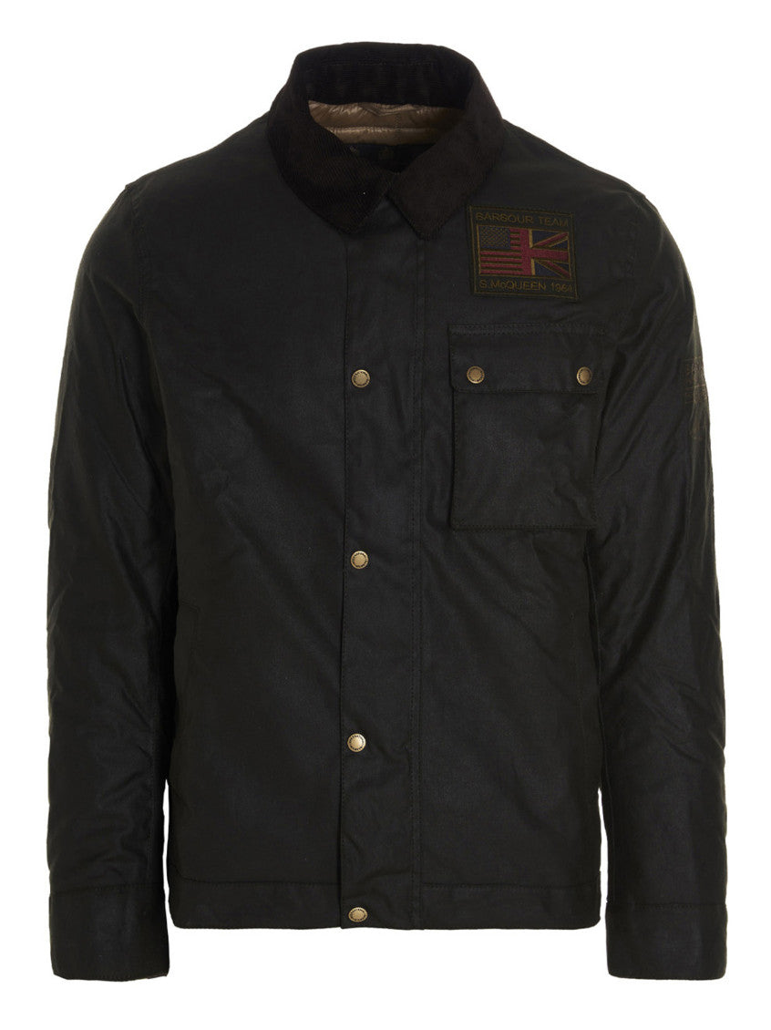 Dark Green Logo Patch Jacket 1
