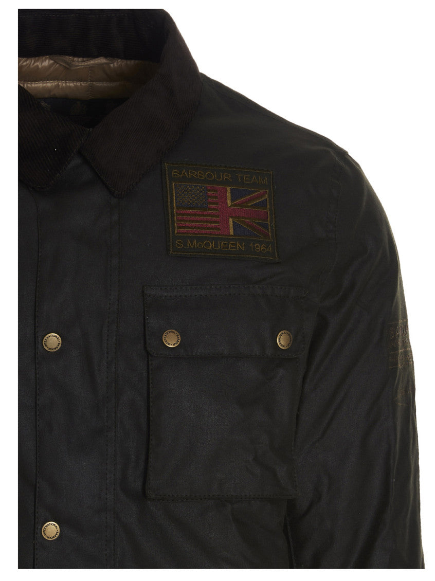 Dark Green Logo Patch Jacket 3