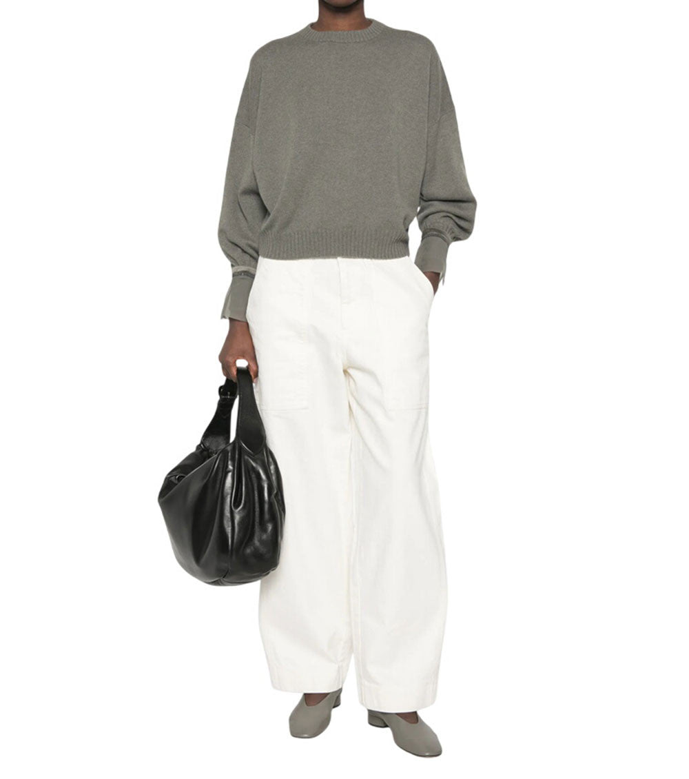 Grey Crew Neck Sweater 1