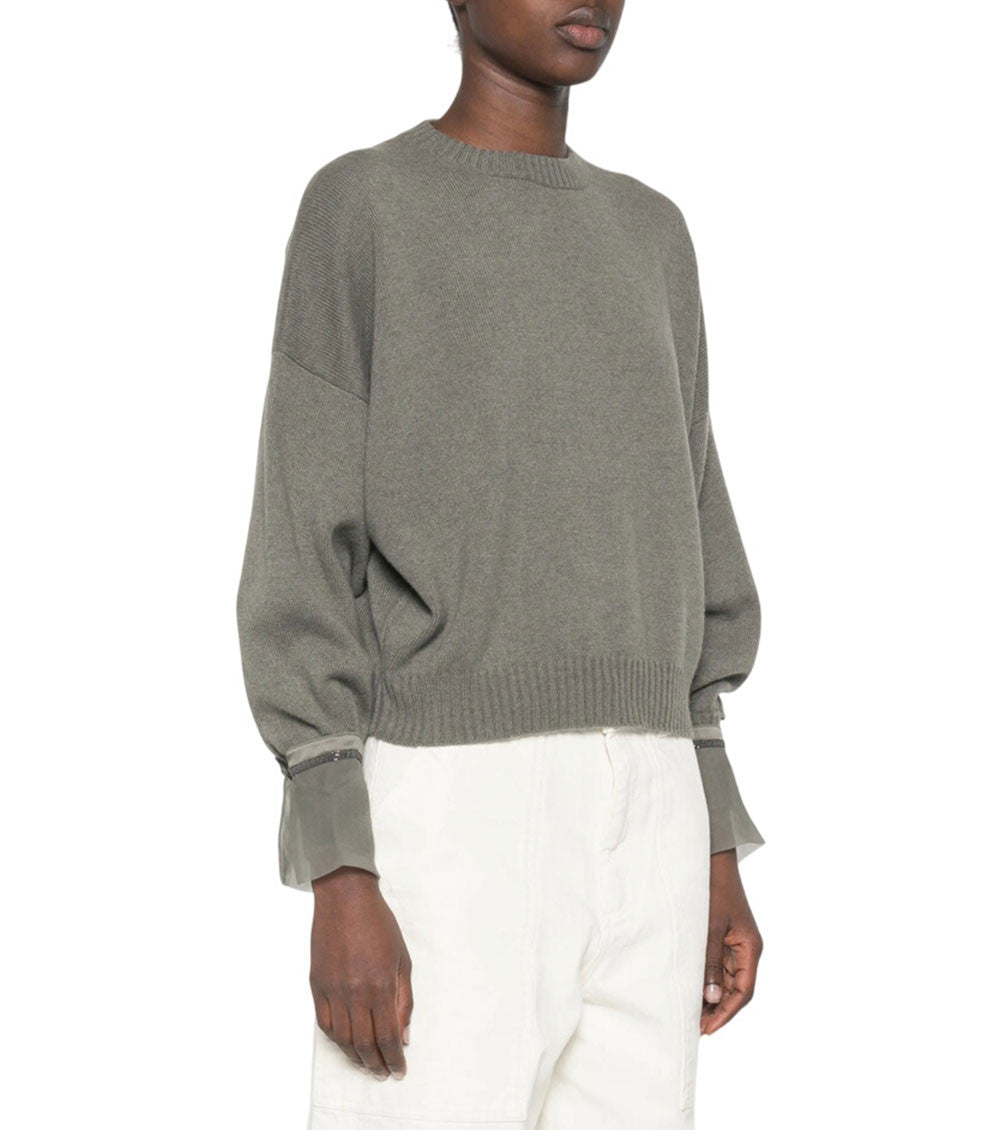 Grey Crew Neck Sweater 3