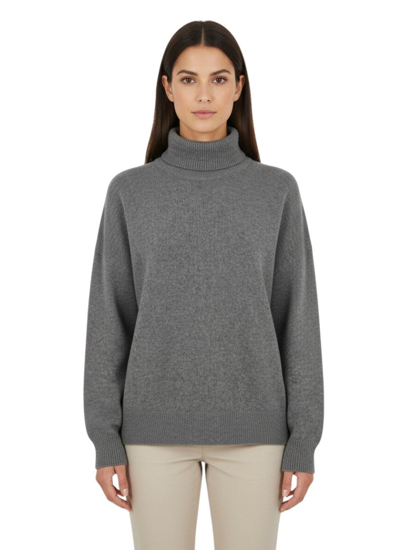 Grey Turtle Neck Sweater 1