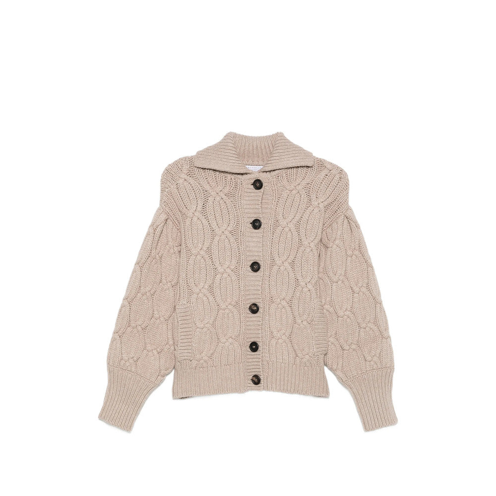 Beige Knitted Sweater 1