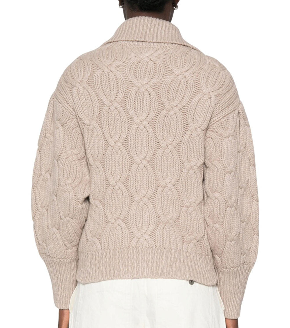 Beige Knitted Sweater 2