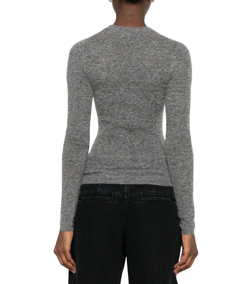 Grey Crew Neck Sweater 2