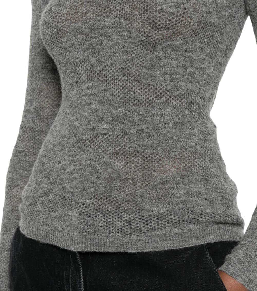 Grey Crew Neck Sweater 3