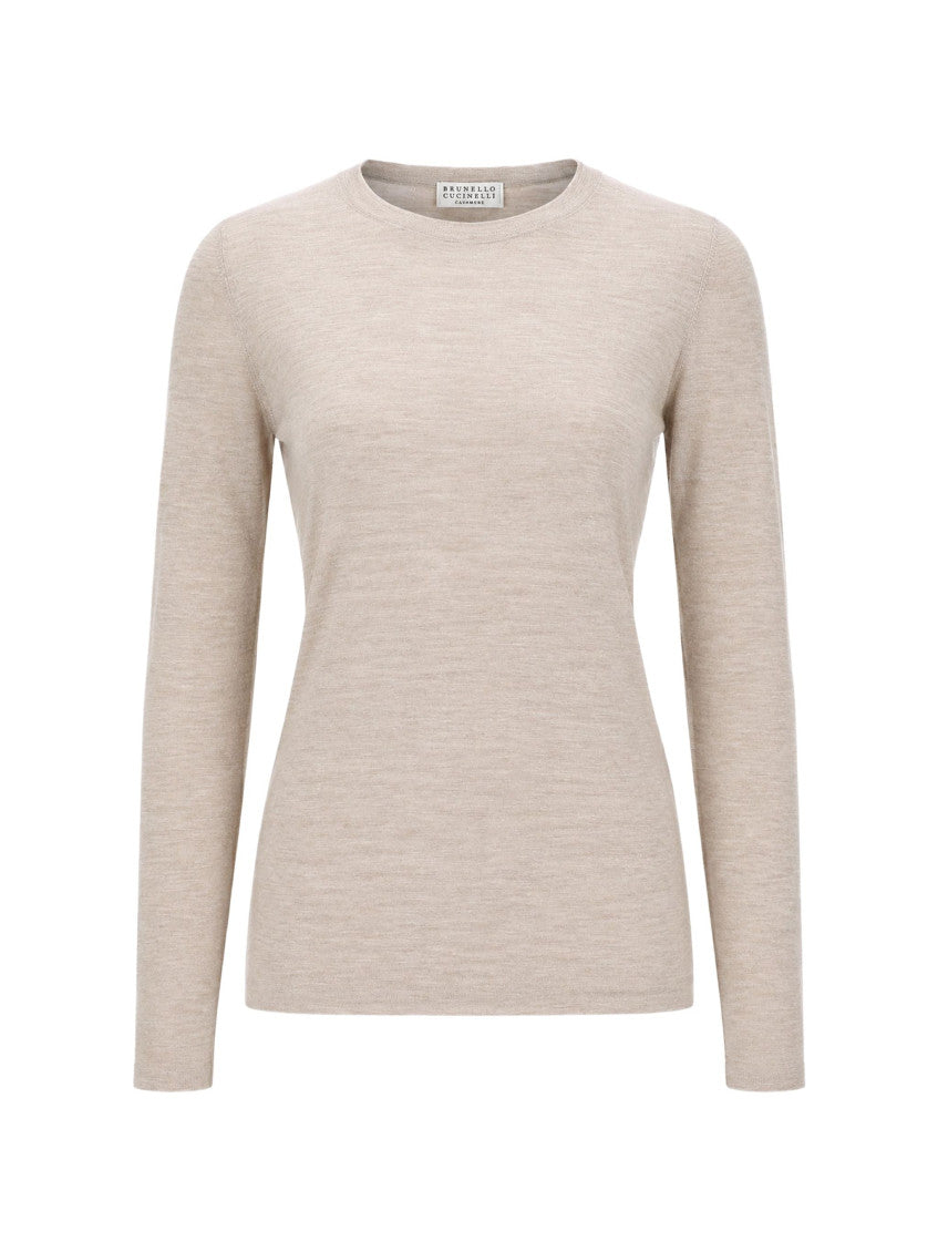 Beige Crew Neck Sweater 1