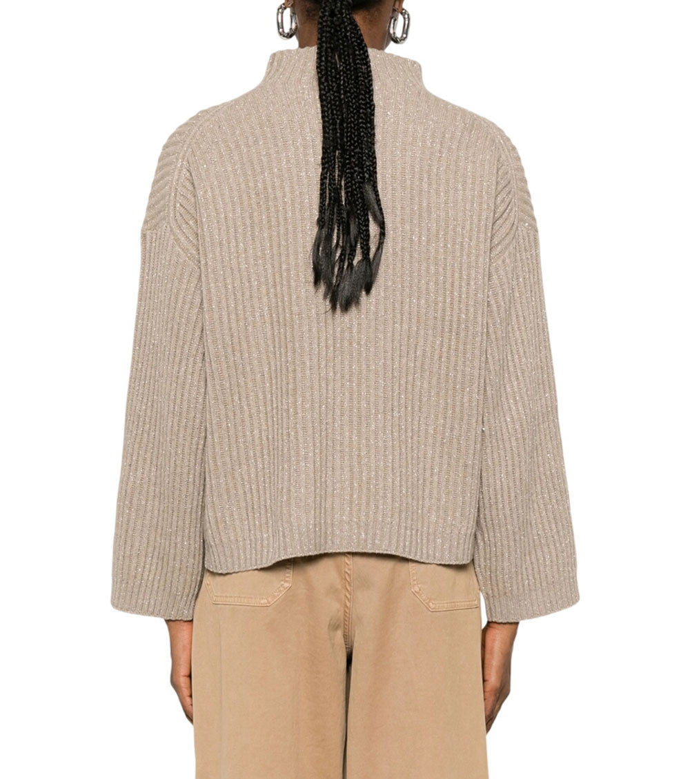 Beige Knitted Sweater 2