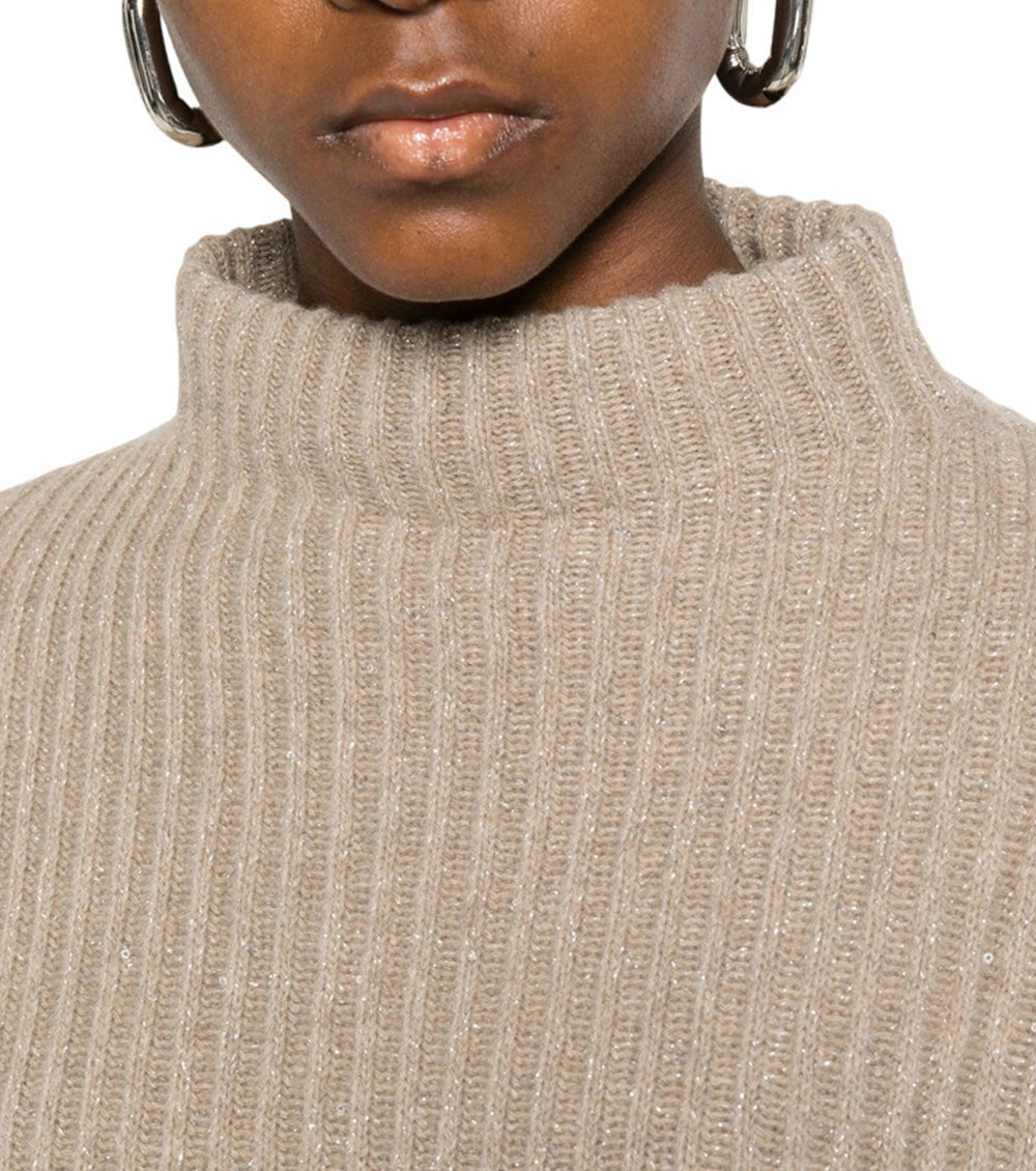 Beige Knitted Sweater 4