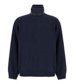 Blue Mock Collar Sweater 1