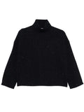 Navy Blue Knitted Sweater 1