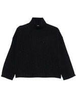 Navy Blue Knitted Sweater 1