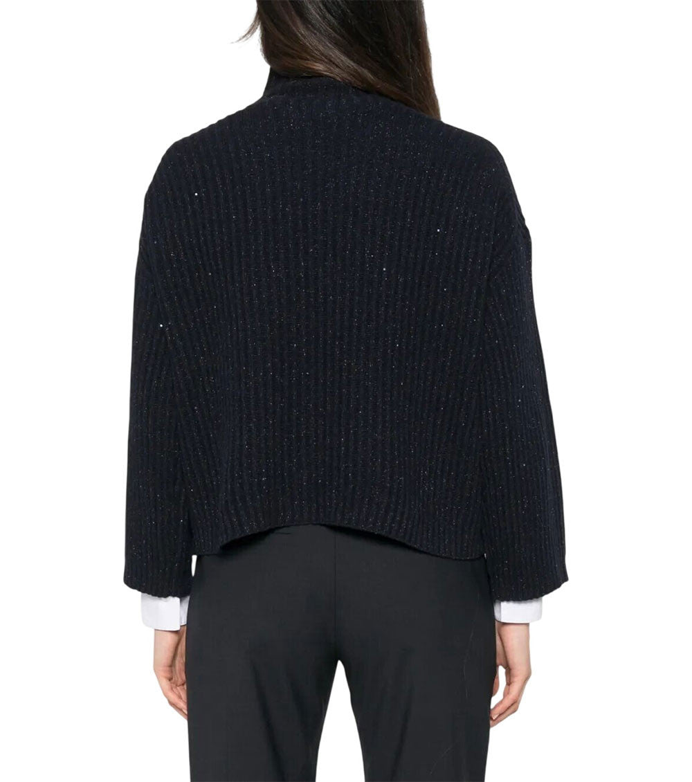 Navy Blue Knitted Sweater 3